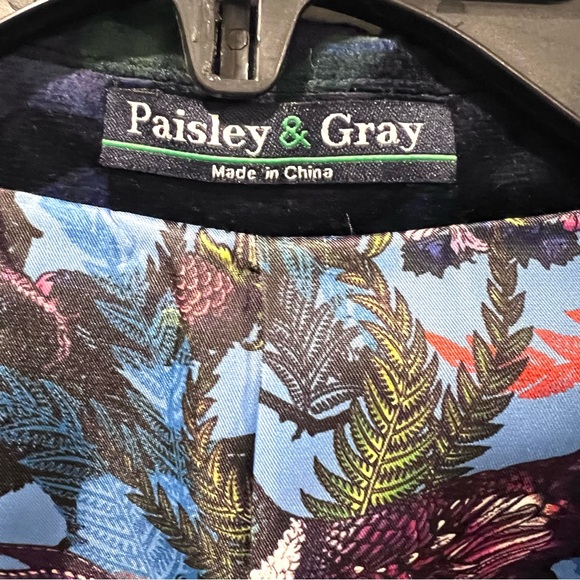 Paisley & Gray Men’s Slim Fit Geometric Lined Jacket Blazer Sport Coat Size 38R - Picture 6 of 16